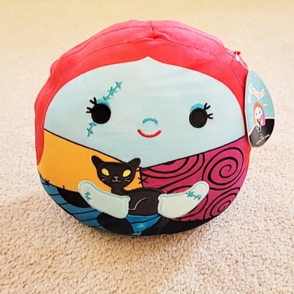 Colorful Plush Doll with Cat Design